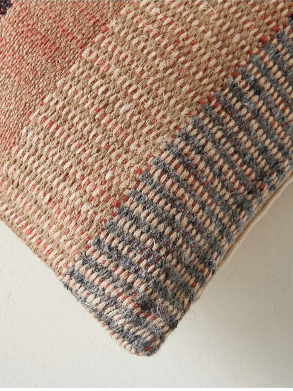 WEST ELM Bold Center Mixed Stripe Pillow Cover | Terracotta